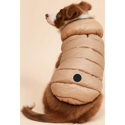 Reversible Small Medium And Large Dog Down Jacket Dual Colors Reflective Winter Dog Clothes for Pet Chihuahua Coat French Bulldo