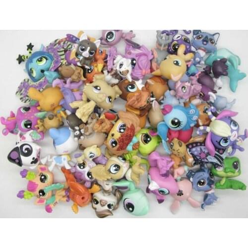 20Pcs/lot random Animal Littlest Toy pet shop toy Cute lol pets patrulla canina Action Figures Kids toys