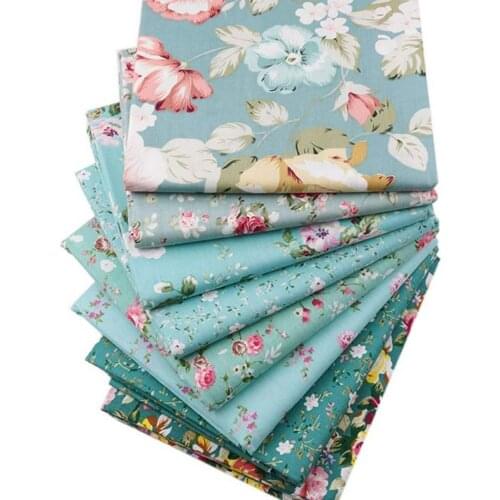 Pure Cotton Fabric 8pcs 25cm*25cm Precut Cotton Craft Fabric Patchwork Fabric Squares DIY Making Crafts Tools Reliable