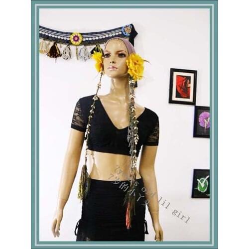 Lace Belly dance top Ats tribal belly dance top lace choli short Sleeve top DQ10142