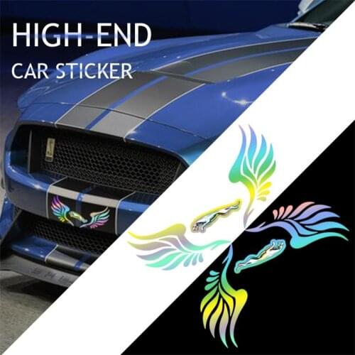 Angel Wings Seven Color Reflective Car Stickers Laser Body Sticker For Jaguar XE X S F XF XKR XJ XK XEL XFL XJL XJ6 XJS I-Pace
