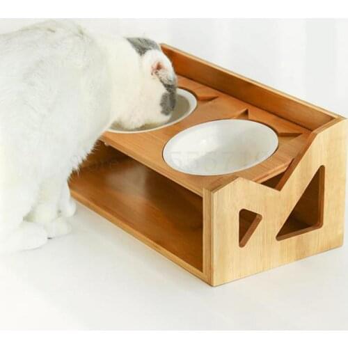 Cat bowl dog bowl cat food bowl double bowl cat food bowl cat rice bowl water bowl Garfield special protection cervical