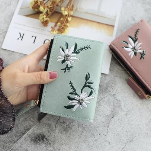 Fashion Women Wallets Small PU Leather Purse Ladies Card Bag Clutch Female Purse Money Clip Wallet Lipstick Coin Pouch