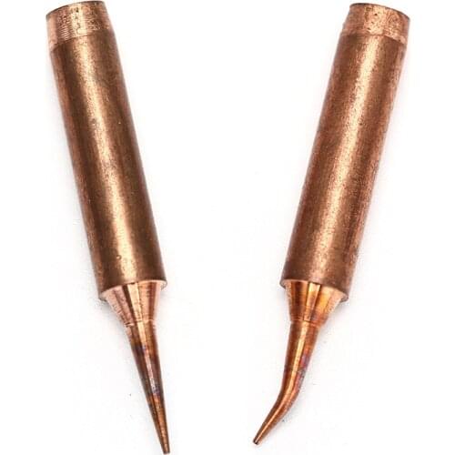 900M T Series Pure Copper Soldering Iron Tip Lead-free Welding Sting For Hakko 936 FX-888D 852D Soldering Iron Station 1/2pcs