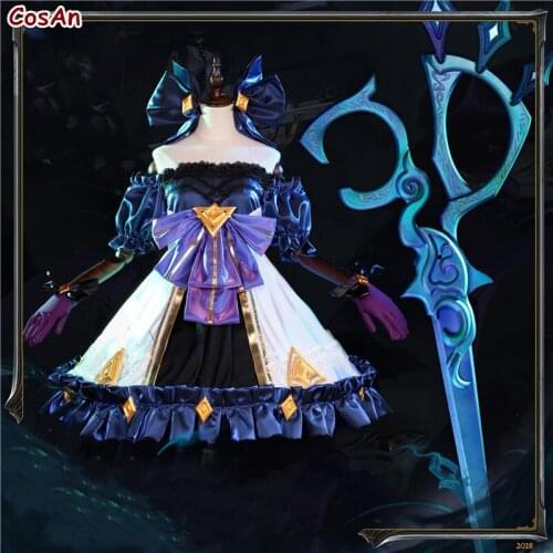 New Arrival Game LOL Gwen Cosplay Costume Lingluo Dolls Elegant Lovely Formal Dress Female Activity Party Role Play Clothing