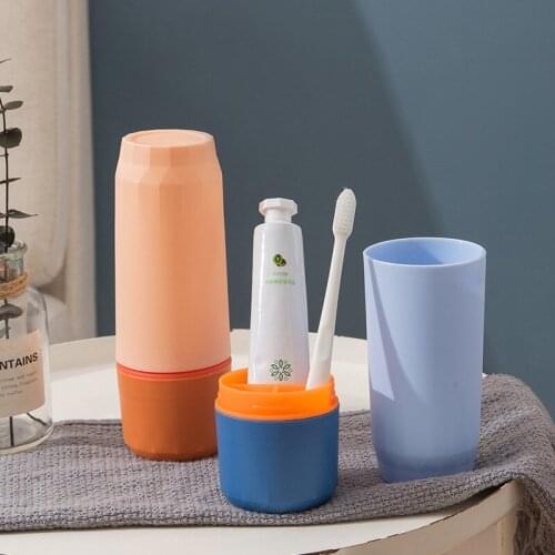 Simple Household Travel Wash Cup Mouth Cup Toothbrush Cup Toothbrush Toothpaste Storage Box Tooth Set Box Portable Set