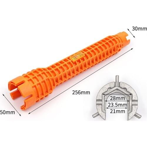 1pcs Multifunctional Water Pipe Spanner Basin Bottom Pliers Sleeve Bathroom Faucet Sink Installation Wrench Maintenance Tool