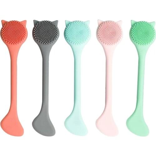 1pc Soft Silicone Facial Cleansing Brushes Exfoliating Pore Cleaner Skin Care Tool Massager Beauty Nose Brush For Daily Dropship