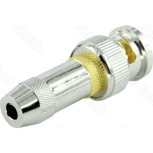 10pcs/lot BNC Q9 Welding Connector Copper Vedio Connector Gilded 75-2-1