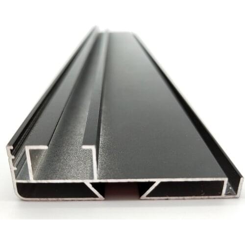 5515 Black Led Screen Display Frame 55x15x1.1x6000mm Aluminum Profile