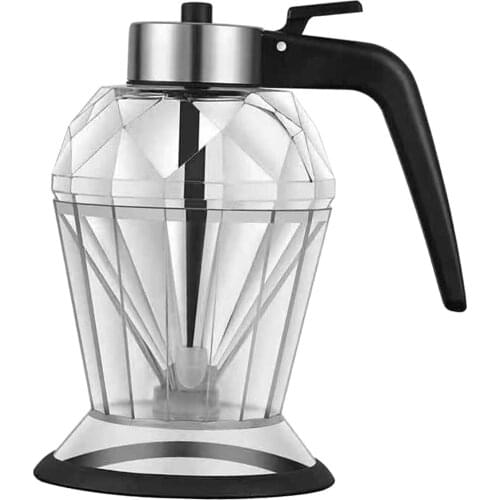 Diamond Oil Bottle Japanese Style Glass Dustproof Vinegar Oil Bottle Press Multi-Purpose Kitchen Seasoning Bottle