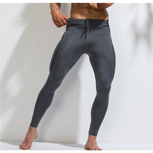 Running Compression Pants Tights Sports Fitness Men Sportswear Long Pants Skinny Pants Gym Training Leggings