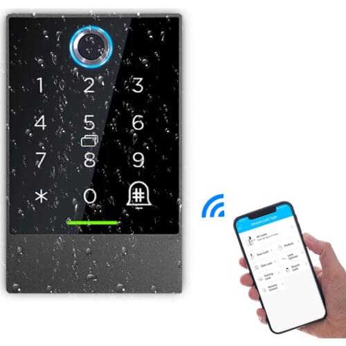 Bluetooth TTlock App Control Door Access Control System Card Reader Smart Phone App 13.56MHZ Card Door Access Control Keypad