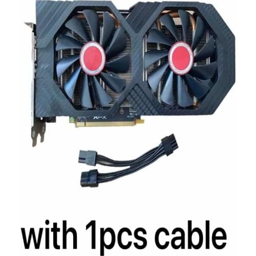 XFX RX 580 8GB Graphics Cards AMD Radeon RX580 8GB 2304SP Video Screen Cards GPU Desktop Computer Game Map Videocard PUBG
