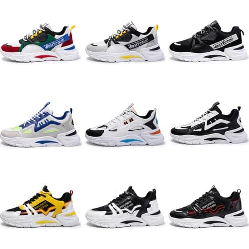 Men Vulcanize Shoes Sneakers Breathable Men Colorful Casual Shoes No-slip Air Mesh Lace Men Shoes Tenis Masculino Sports Shoes