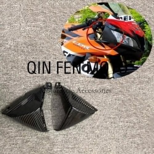 Motorcycle HEADLIGHT COVER FRONT PLASTIC FAIRINGS TRIM CARBON Fairing Fit For HONDA CBR 600RR F5 07-12 Carbon fiber paint