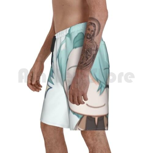 Mystic Messenger : V ( Larger Design ) Beach Shorts Men Beach Pants Swimwear Mysmes Mystic Messenger Jihyun Kim V