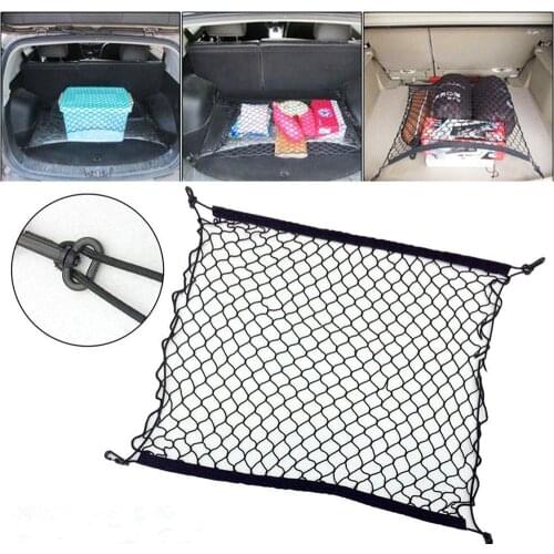 Car Trunk Luggage Storage Cargo Organiser Nylon Elastic Mesh Net For A3 A4 B6 B7 B8 Q5 e90 Car Organiser