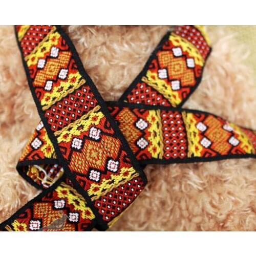 2015 new 2.8cm 10yard/lot DIY handmade accessories lace Ethnic wind embroidery webbing woven jacquard ribbon