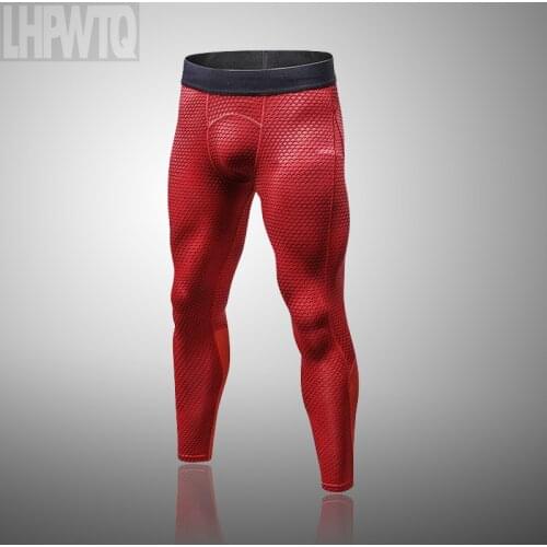 New Mens Fitness Sports Leggings Running Tights Men Compression Pants Quick Dry Skinny Leggins Mens Gym Jogging Yoga Trousers