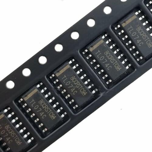 20pcs/lot new TL074 TL074C TL074CDR SOP14 operational amplifier chip with low power consumption