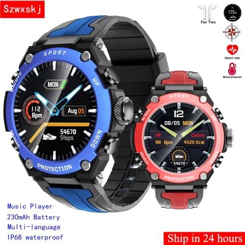 Pre-sale Bluetooth music watch DK10 altitude weather pressure swim diving watch for Android IOS PK F5 L8 men sports watches band