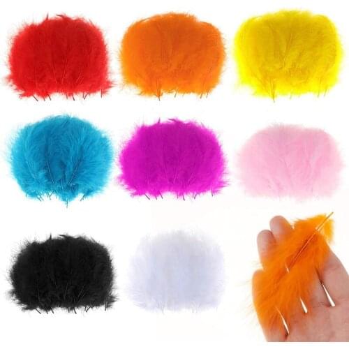 100Pcs Fluffy Pheasant/Marabou feathers DIY Feathers for jewelry making Wedding Decoration Plumes handicraft accessories 10-15CM