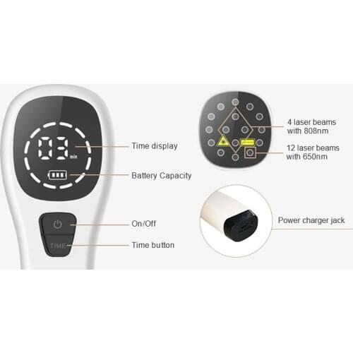 Handheld Pain Relief 650nm 808nm Soft Low Level Laser Therapy Phototherapy Rehabilitation Therapy Device