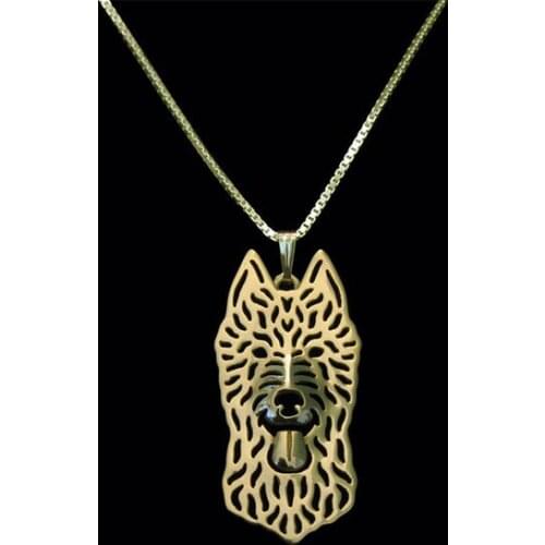 Handmade fashion Rough Haired Dutch Shepherd Pendant women chain choker necklace jewelry Pet Lovers Gift Idea