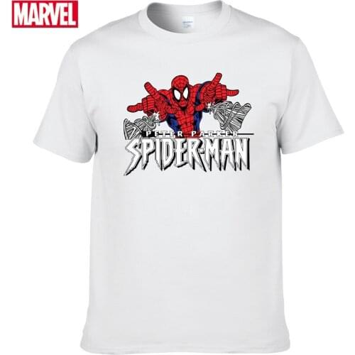 Marvel The Avengers Spider Man t shirt Short sleeve tee Mens T-shirts with short sleeves 2021 Summer graphic t shirts Top #59