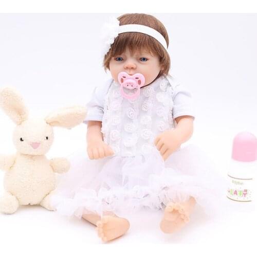 20inch NPKCOLLECTION Hot Sale Reborn Baby Dolls lifelike simulation adorable Toddler play house bathe bebe Toy For kids Gifts