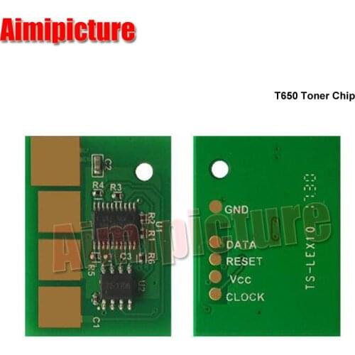 7K T650 Toner Cartridge Chip For lexmark 650 651 652 654 656 T651 T652 T654 T656 T650 toner reset chip 1PC/LOT