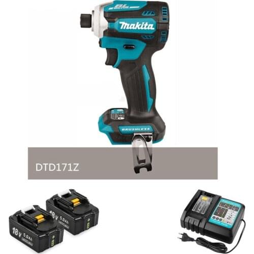 MakitaM DTD171 with Replace for BL1850B 5.0Ah 18V battery and charger DC18RC