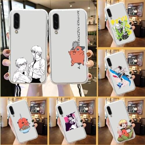 Anime Chainsaw Man Phone Case For Samsung Galaxy A 3 5 7 8 10 20 21 30 40 50 51 70 71 E S 2016 2018 4G transparent silicone