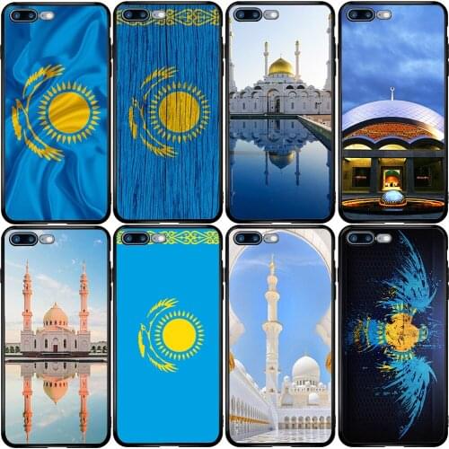 Cover Case for Samsung Note 8 9 10 S6 S7 S8 S9 S10E S11 S20 Ultra Lite Plus Edge Pro Lite Kazakhstan Flag Map