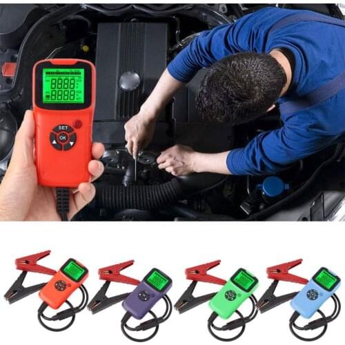 Digital 12V Car Battery Tester Vehicle Car LCD Battery Test Analyzer Auto System Voltage ohm CCA Test Diagnostic Tools