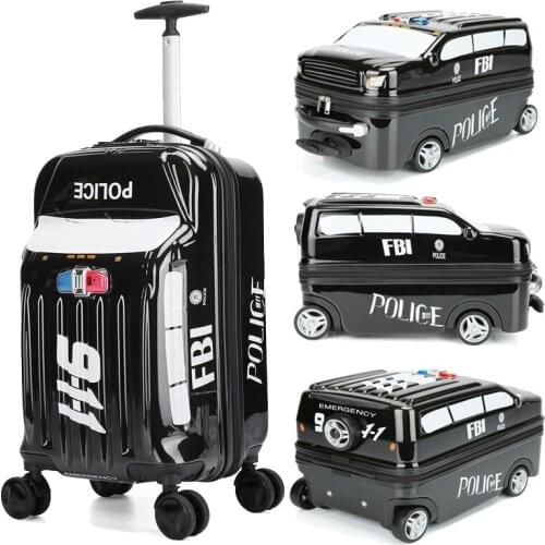 Kids Cartoon Trolley Suitcase on Wheels Child Rolling Luggage bag boy&girl Travel bag Suitcase students School Bag