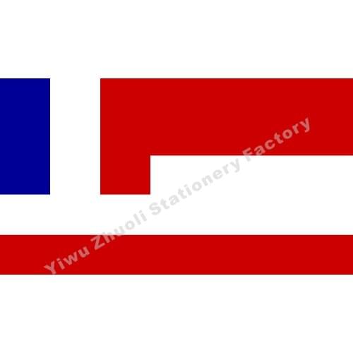 France Tahiti Protectorate Flag 150X90cm (3x5FT) 120g 100D Office/Activity/parade/Festival/world cup/Home Decoration