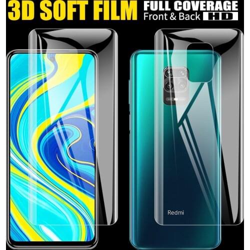 3D Full Cover Front + Back Hydrogel Screen Protector for Xiaomi A3 A3 LITE MI 10 MI CC9E xiaomi 9 SE MI A1 A2 Film
