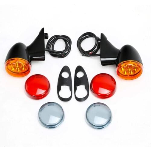 Motorcycle Front Turn Signals Light Bracket 4 Wires For Harley Sportster x48 16-20 2019