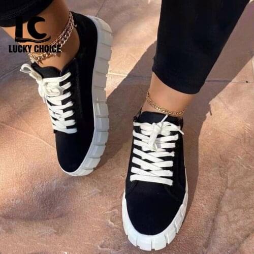 Fashion Spring New Designer Hot Sale White Shoes Female Platform Sneakers Women Tenis Feminino Casual Female Lucky Choice Shoes