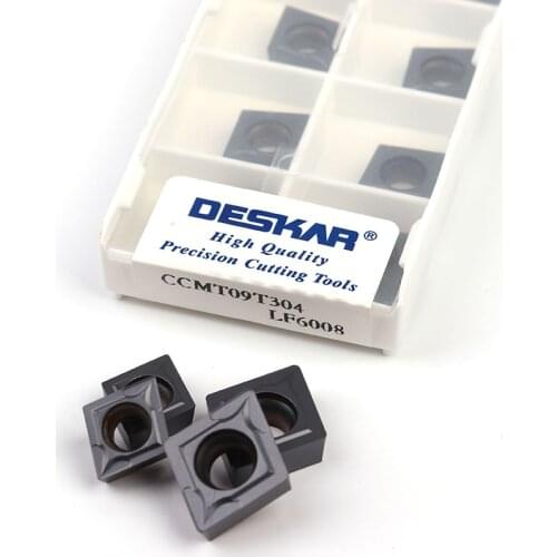 DESKAR CCMT09T304 CCMT09T308 LF6008 CCMT120404 LF6008 CCMT120408 LF6008 CNC metal turning tool carbide stainless steel blade