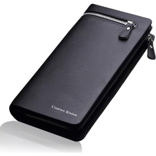 Men Wallet Brand Famous Mens Leather Long Wallet Clutch Male Money Purse ID Card Holder Carteira Masculina