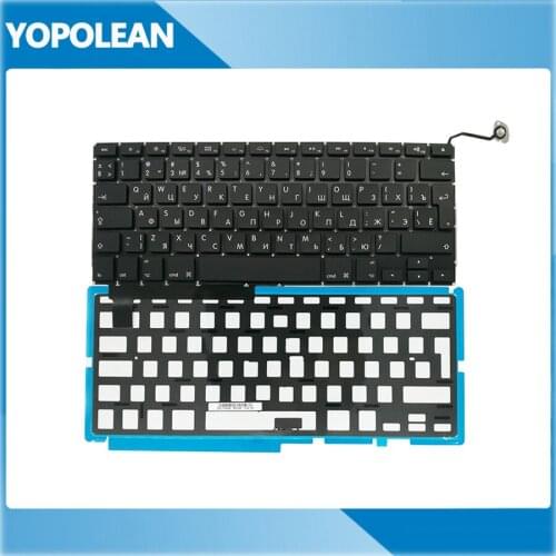 5pcs/lot New Big Enter Key Russia Russian Keyboard With Backlight For Macbook Pro 15" A1286 2009 2010 2011 2012