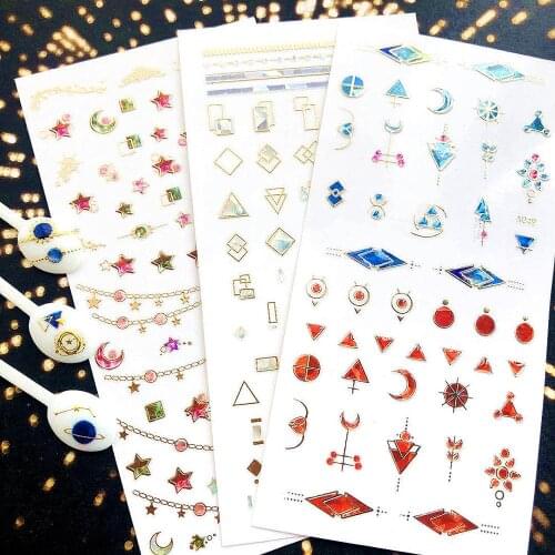 Newest 3d nail art sticker decals A series decals tool DIY nail decoration