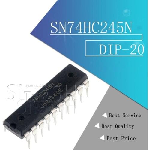10PCS SN74HC245N DIP20 SN74HC245 DIP 74HC245N DIP-20 74HC245 HD74HC245P new and original IC