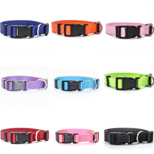Dog Collar with Buckle Adjustable Safety Nylon Collars for Dogs Small Medium Large