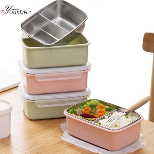 OYOURLIFE Eco Friendly Stainless Steel Bento Lunch Box Portable Food Warmer Outdoor School Office Tiffin Box Microondas Lunchbox