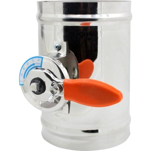 Manual air Damper Valve Ventilation Damper air Duct Vent Diameter 80 100 125 150 200 250 300 350 400 mm (Diameter 80mm)