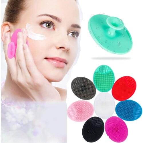 Silicone Face Cleansing Brush Mini Massage Waterproof Facial Cleansing Tool Soft Deep Face Pore Cleanser Brush Massage Tool